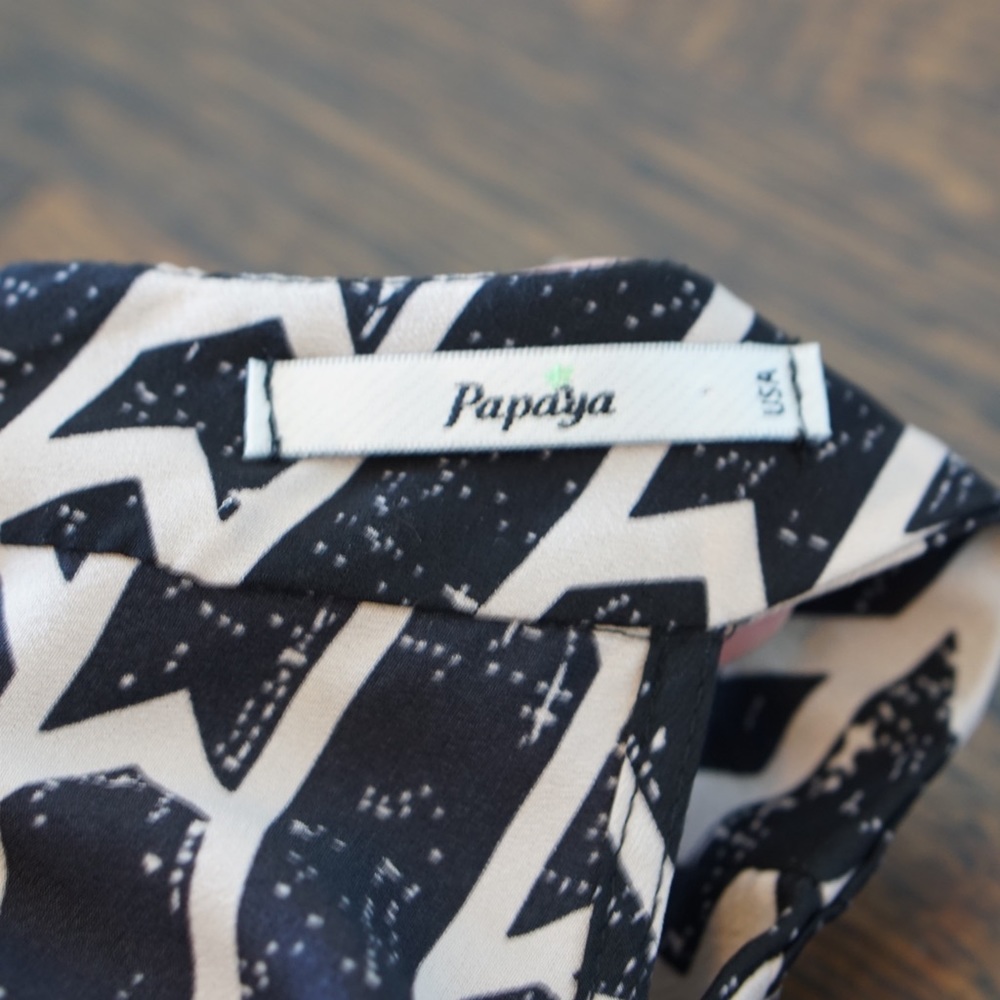 Patterned Silk Romper - Picture 5 of 6